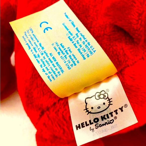 ❣️ BUILD-A-BEAR ❣️ EXTREMELY RARE LIMITED EDITION GINGHAM RED HELLO KITTY (NWOT) - Picture 11 of 12